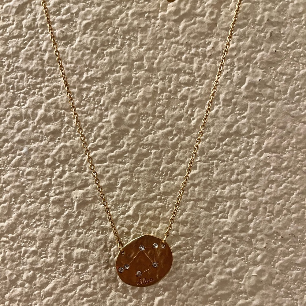 Gold Libra Necklace